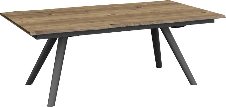 Esstisch ET257 REO in HS, Cuneo Eiche braun, Esstisch, Holzplatte, Metallbeine, Holzfarben, Geradlinig