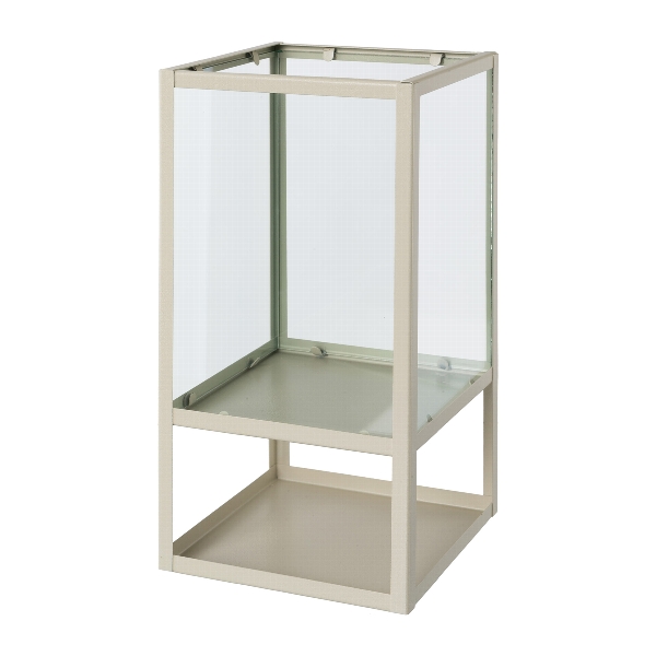 Metall Windlicht stages 9420004-88 in Braun, Glasvitrine, Beistelltisch, Metallrahmen, Offene Regale, Kunststoffboden