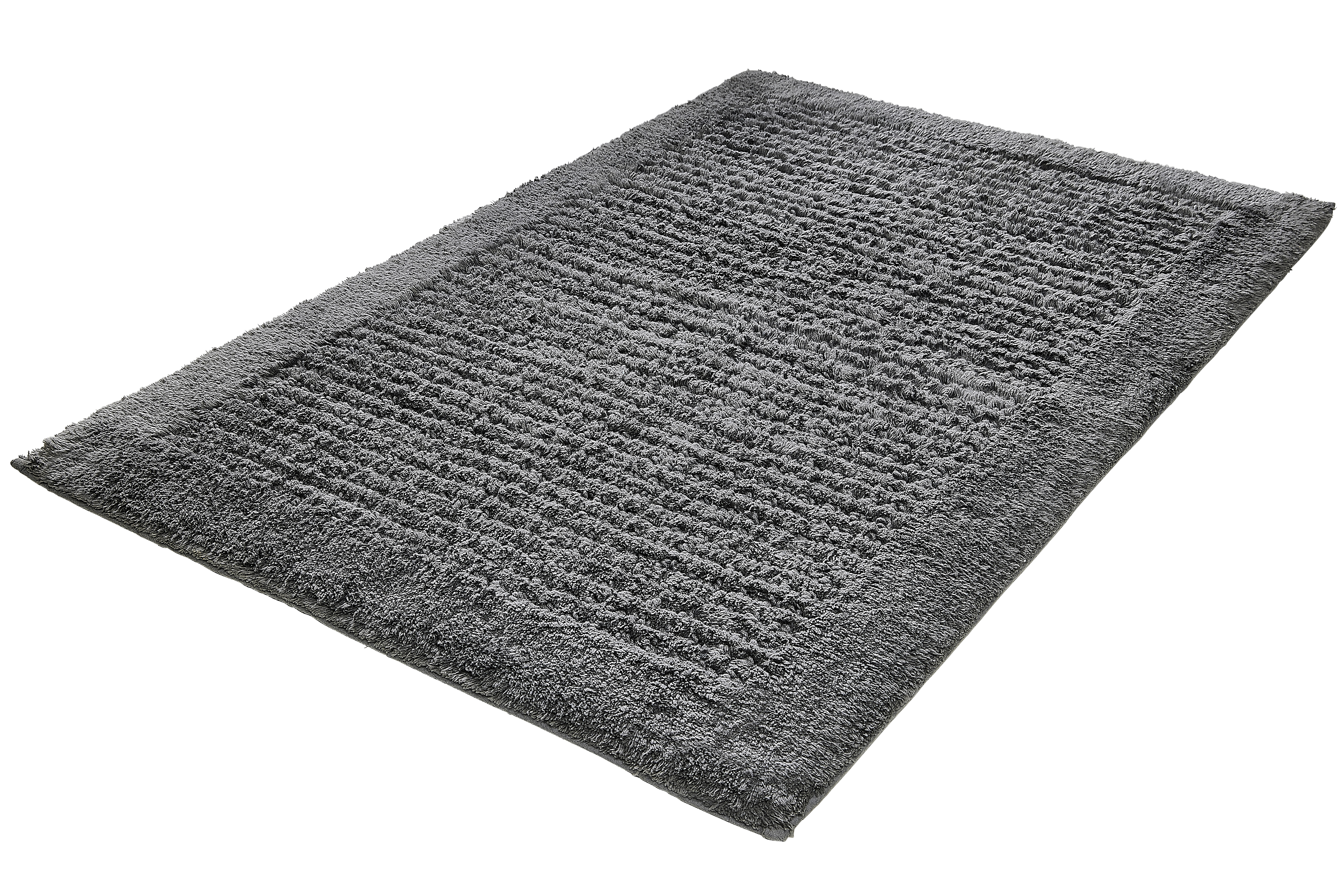 Kleine Wolke Badteppich NET ca. 70x120cm in Farbe Schiefer