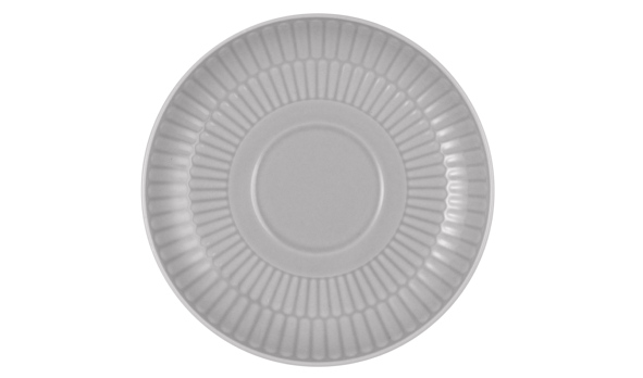Seltmann Weiden Kombi-Untertasse klein 12cm Amina 3 Silbergrau , Untertasse, Porzellan, Töpferei, Teller, Mahlzeit