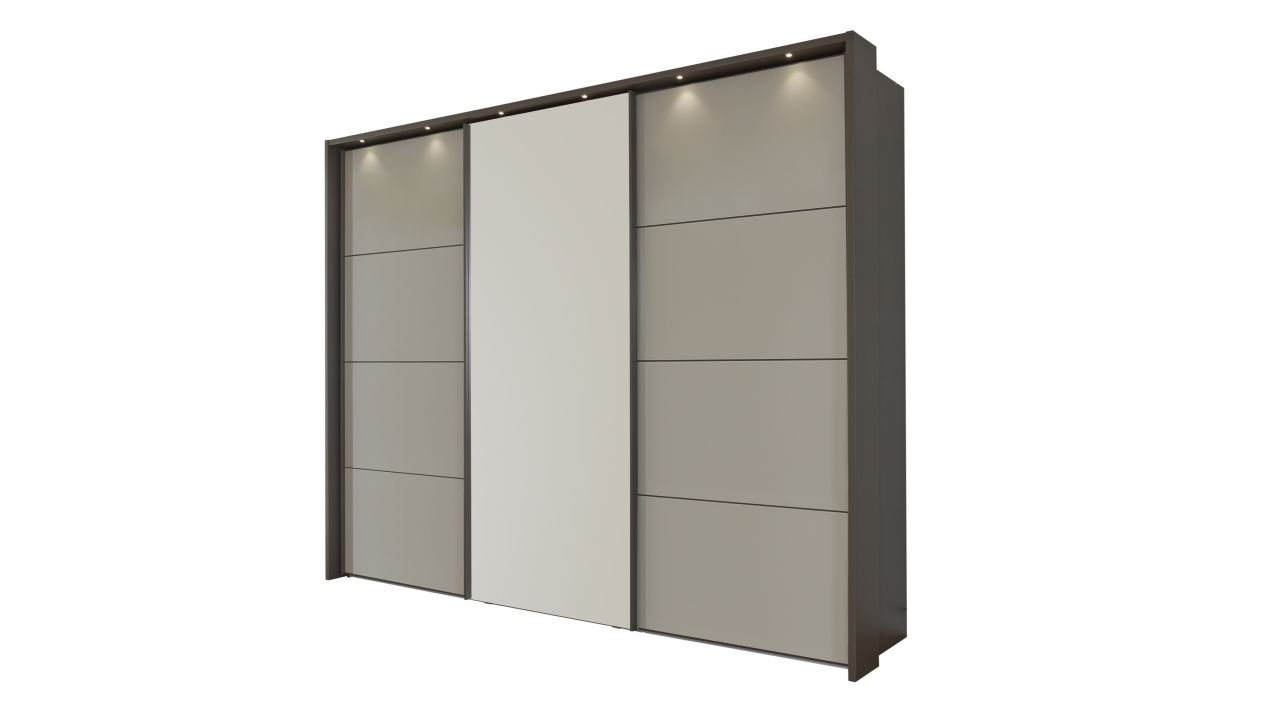 Wiemann Schwebetürenschrank Kos in anthrazit/kieselgrau ca. 250 cm breit