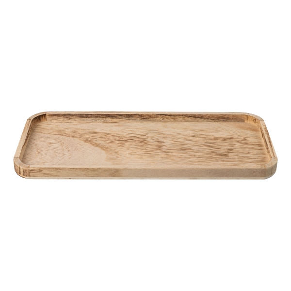 Holz-Schale 40x17x2cm 4323540-69 in Beige, Holztablett, Holzplatte, Servierplatte, Naturholz, rechteckig