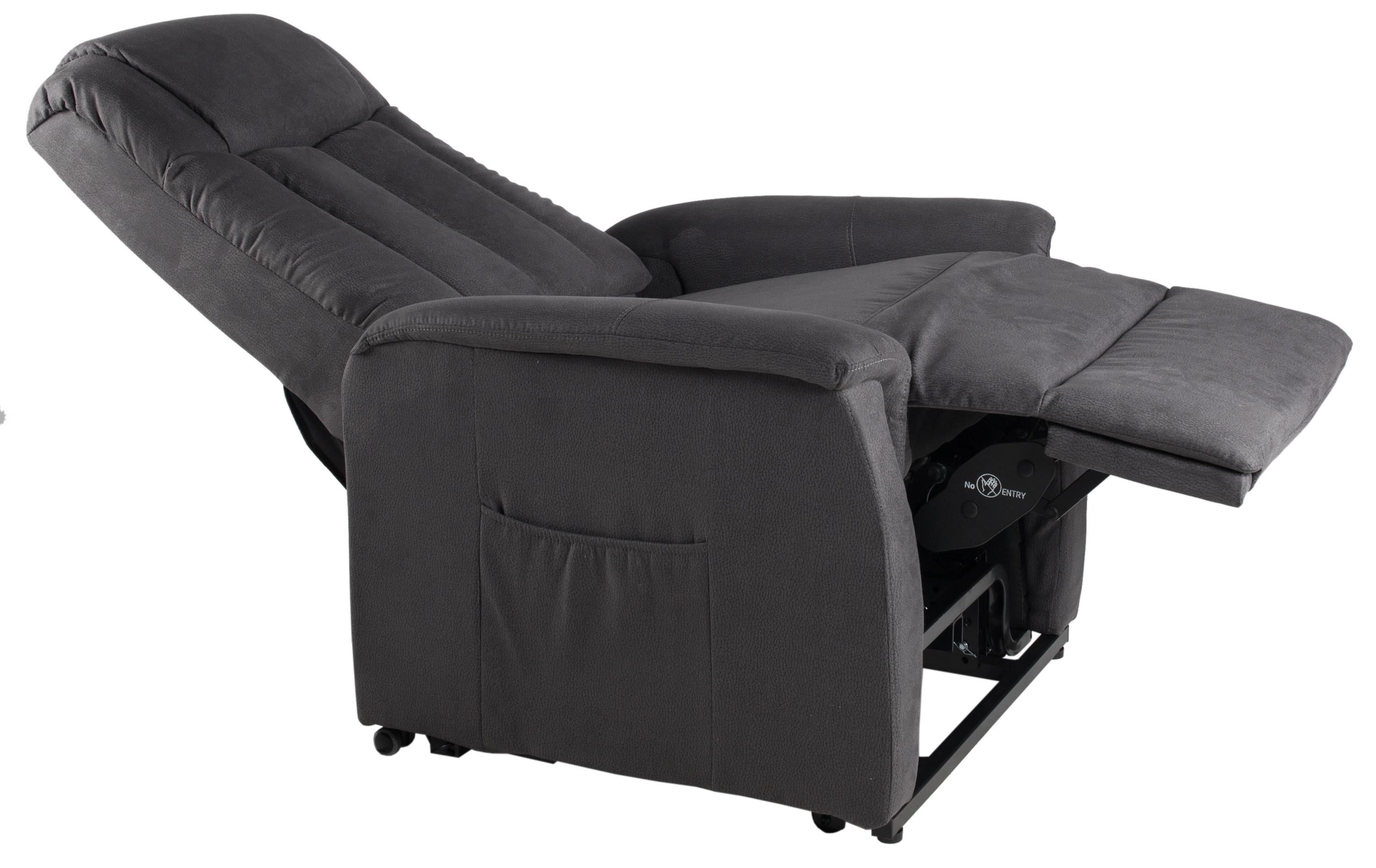 TV-Sessel DELPHI in Stoff Microfaser aAnthrazit TV-Sessel in Anthrazit
