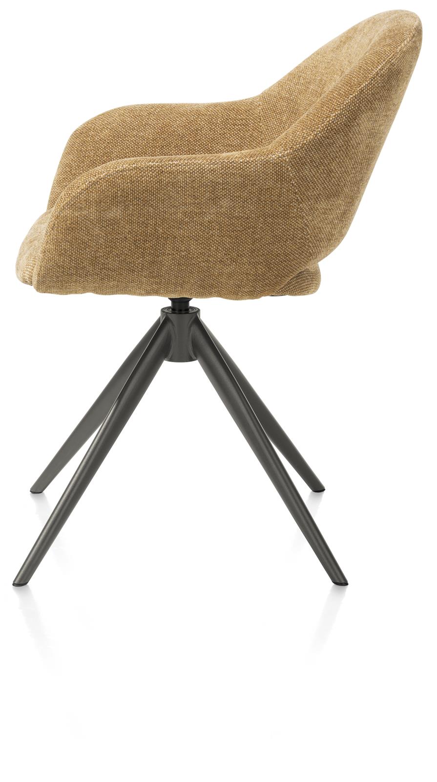 XOOON Armlehnstuhl Finn Stoff Gelb XOOON Armstuhl FINN ca. B61 H85 T63 cm in Stoff Livigno ocker