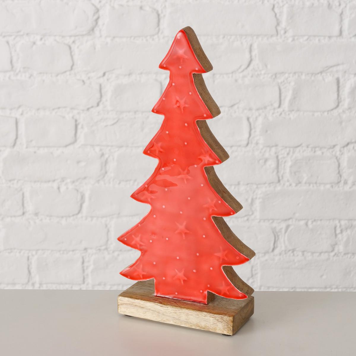 Boltze Dekoaufsteller ca. B6 H30 cm in 350 Rot