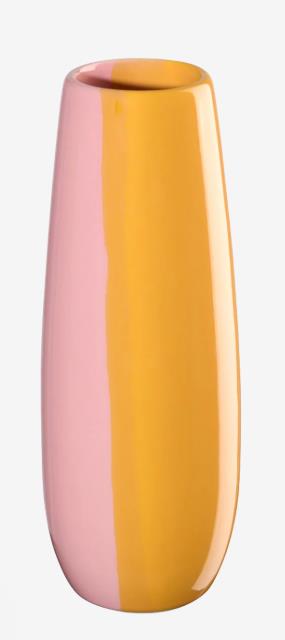 ASA Selection Vase EASE in Farbe mehrfarbig glz, vase, porzellan, zweifarbig, rosa, gelb