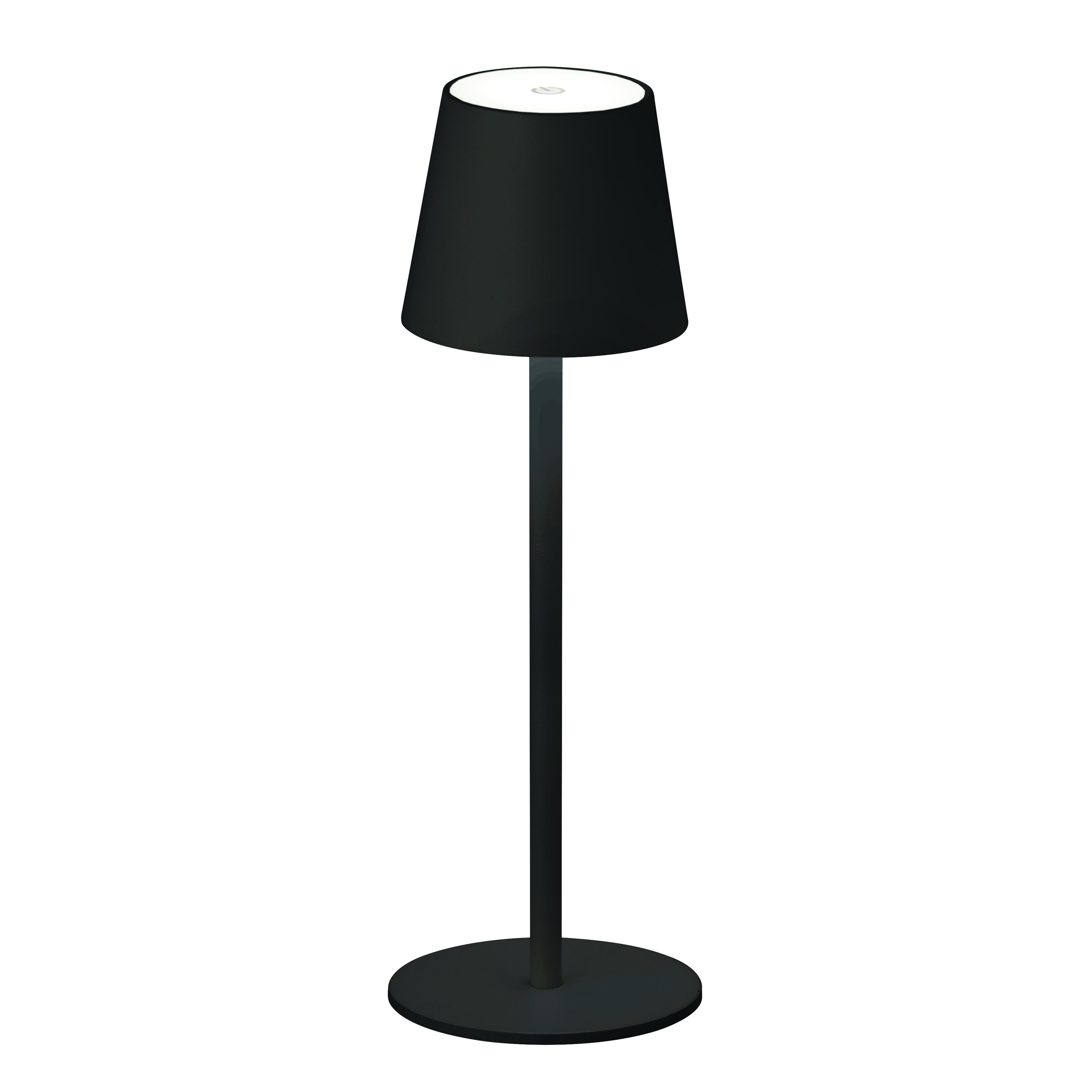 FH Lighting LED-Tischleuchte TROPEA in Metall sandschwarz