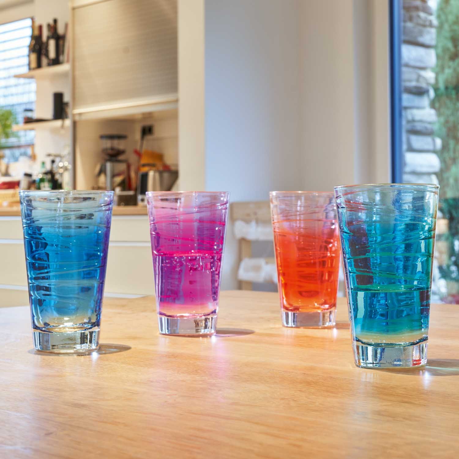 Leonardo Trinkglas Vario Struttura 280ml in Farbe blau