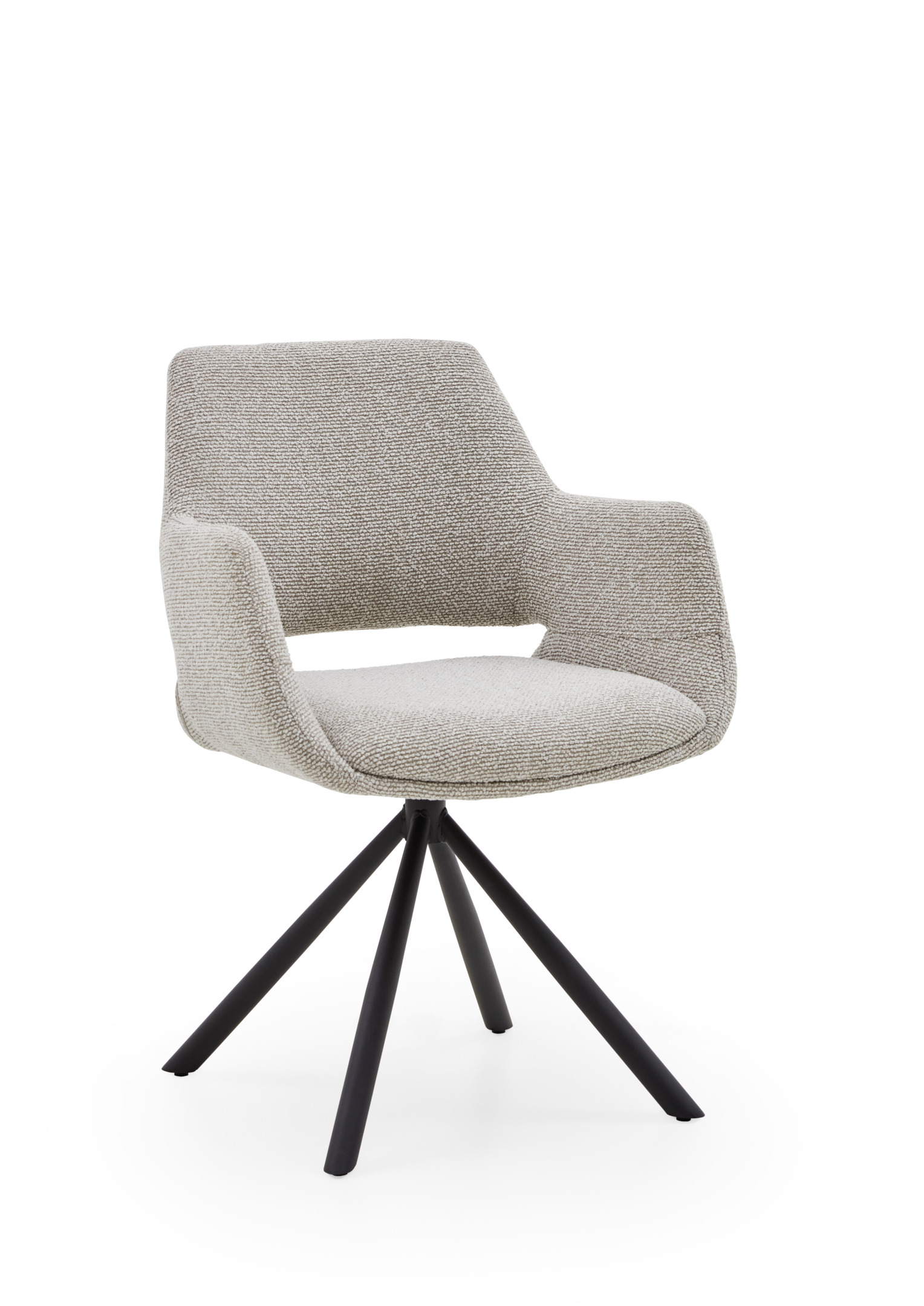 Musterring Schalensessel Tario Beige Schalensessel ca.B62 H83 T62 cm in Stoff Boucle Lisa beige, Stuhl, Mobiliar