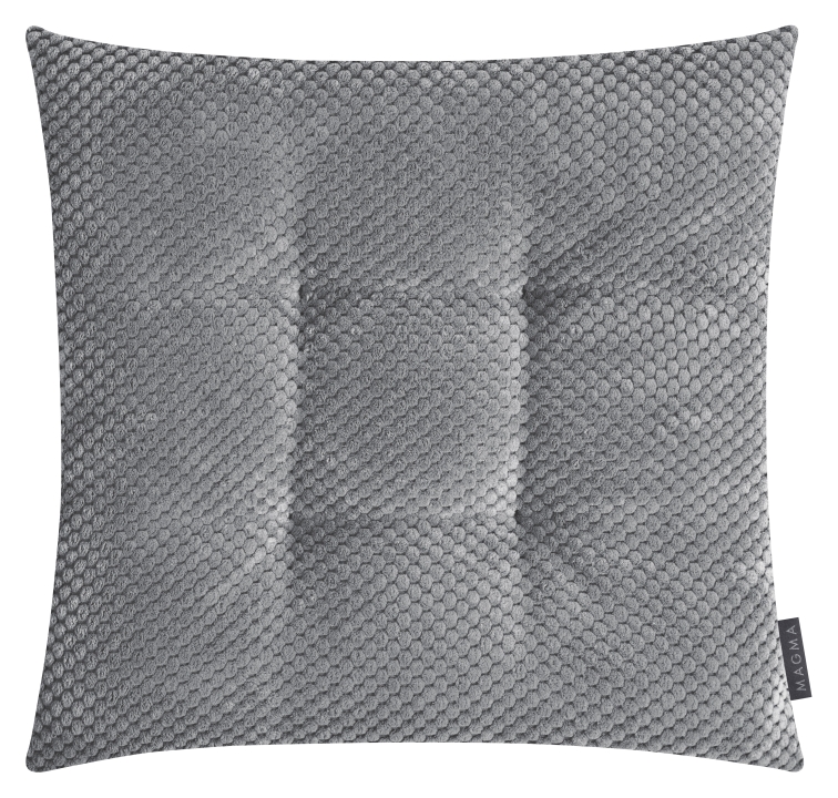 Magma Heimtex Stuhlkissen COMODO ca. 35x35cm in Farbe mittelgrau