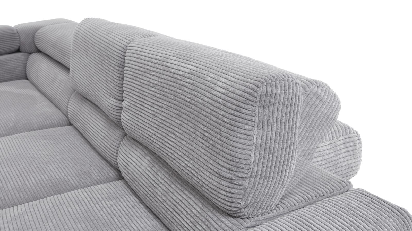 Polsterecke in Stoff Cord grey PG:Cord