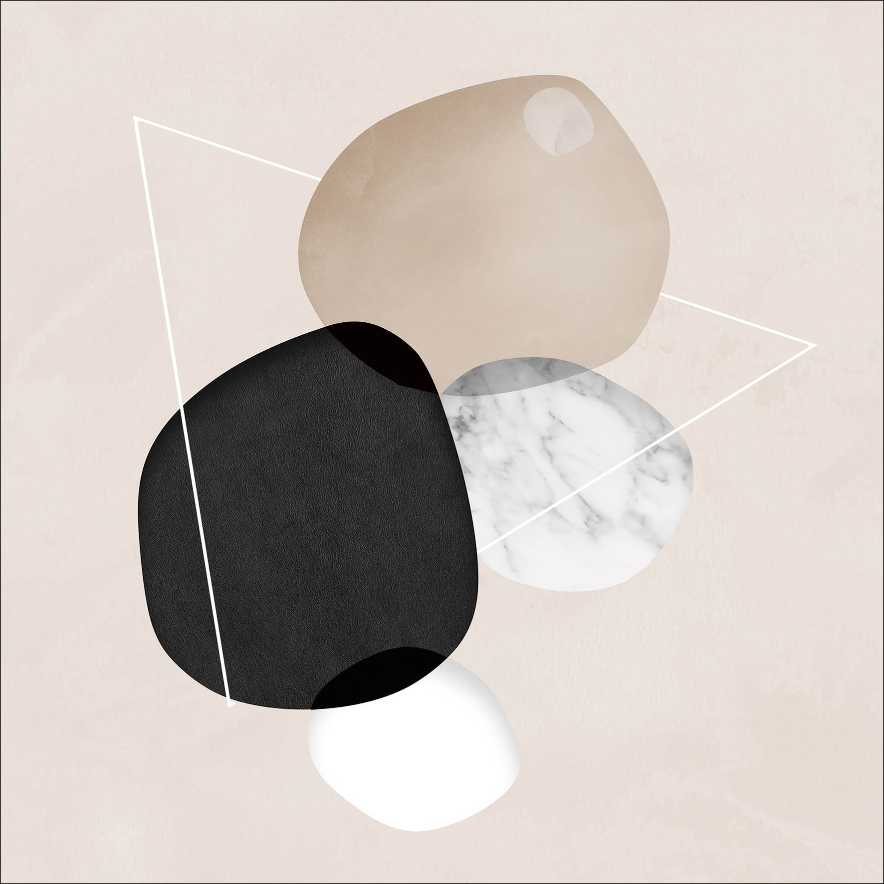 ProArt Canvas-Art 30x30cm Mid Century Forms I
