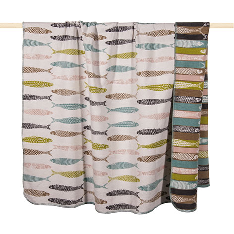 Pad Home Design Decke 150 x 200 cm SARDINE ca. 150x200 cm in dusty aqua