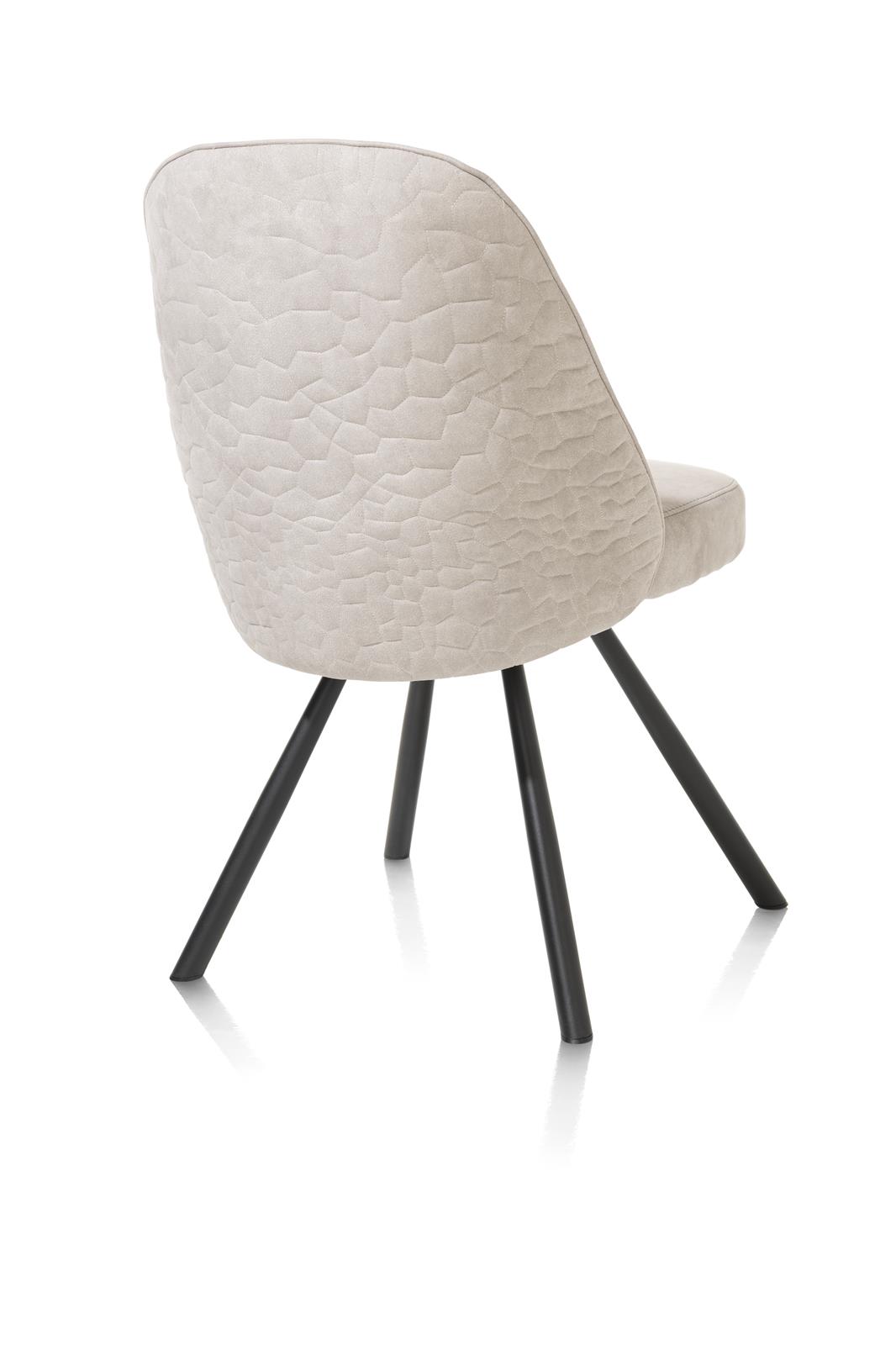 Henders & Hazel Stuhl CRISTEL ca. B50 H88 T61 cm in Stoff Mikrof. Calabria kiesel