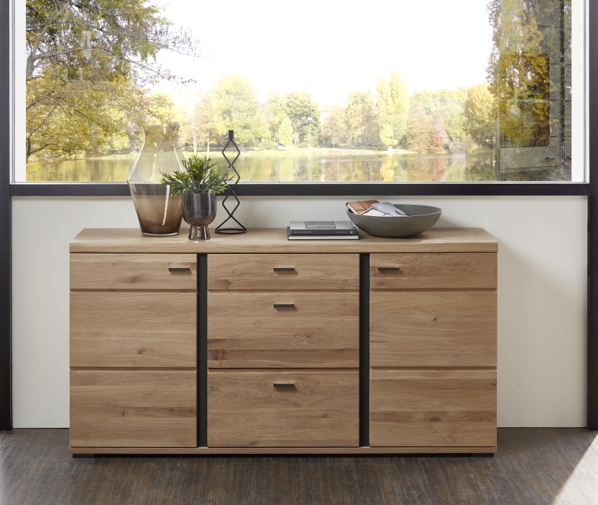 Sideboard SONOS II in Holzfarben Innostyle Sideboard Sonos II in Altesche massiv gebürstet/Old Artisan Oak Nachbildung