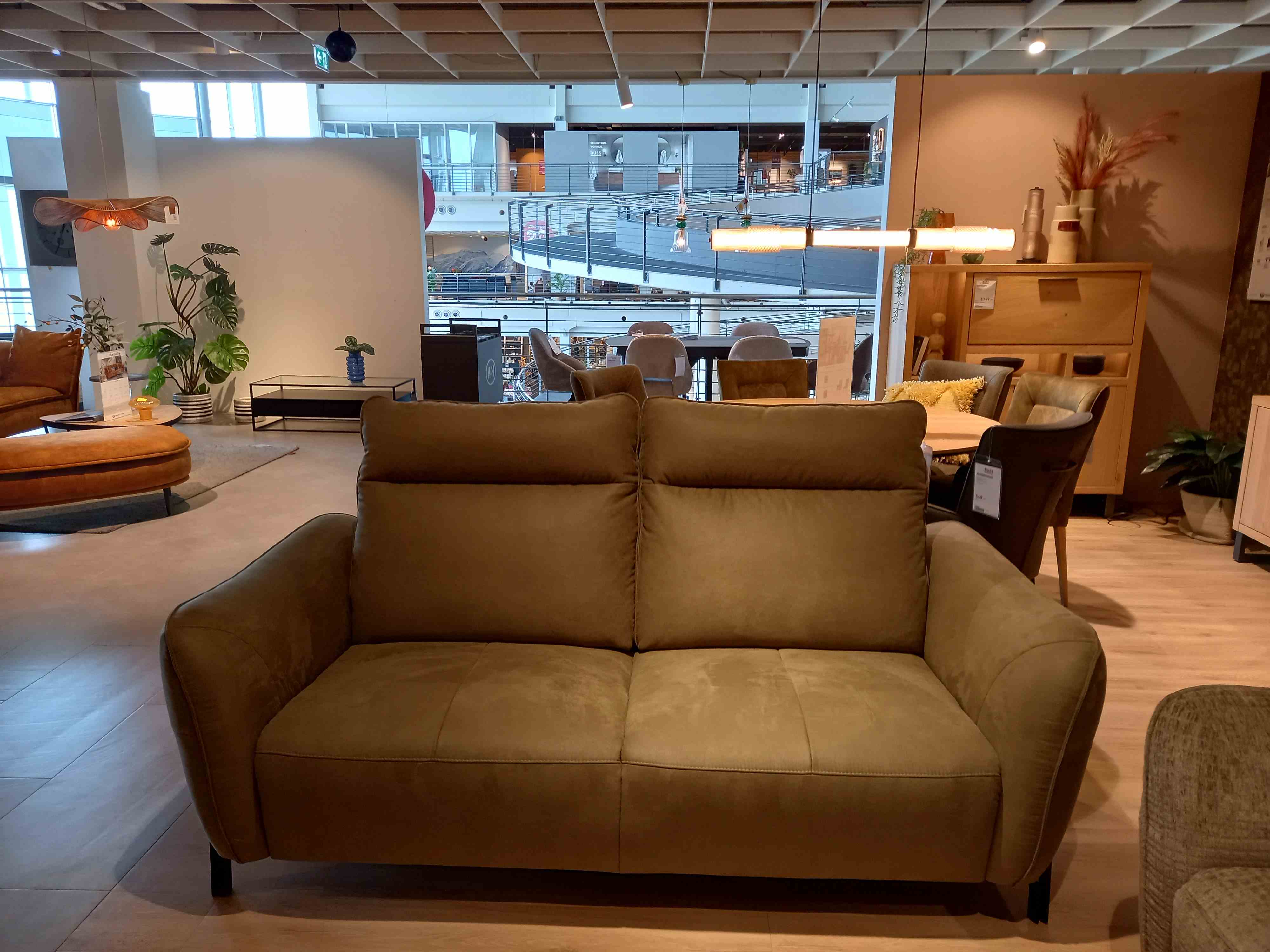 Henders & Hazel Sofa 2,5-sitzig VALLETTA ca. B204 H105 T100 cm in Stoff Kibo moosgrün PG2