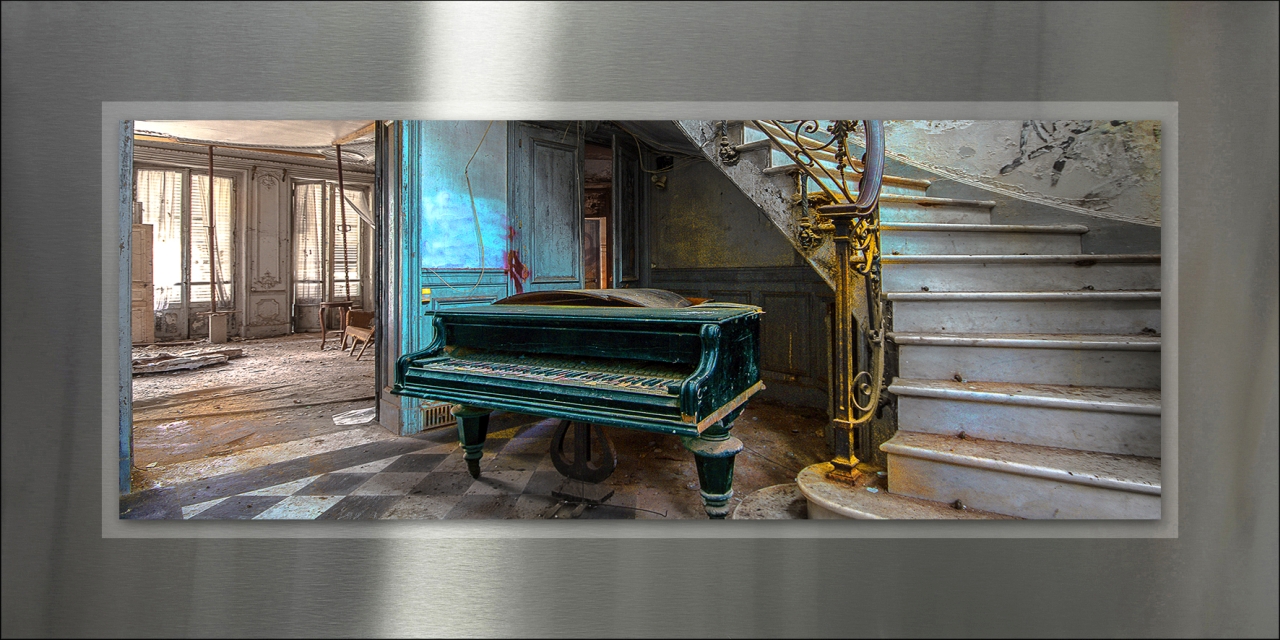 ProArt Double-Alu -Dibond bedruckt mit Aufsatz aus Dibond 100x50cm Lost House III ProArt Double-Alu -Dibond bedruckt mit Aufsatz aus Dibond 100x50cm Lost House III