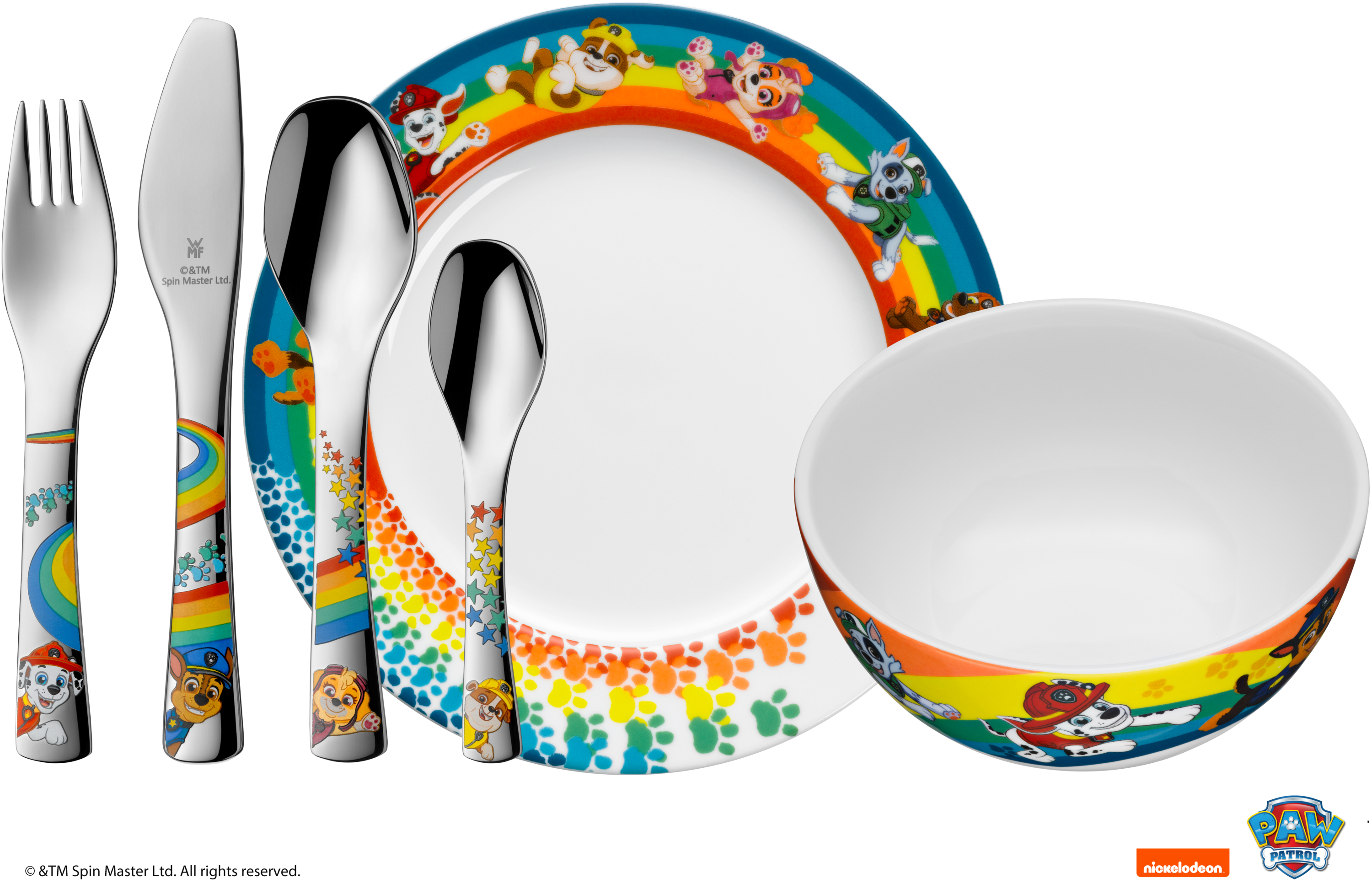 WMF Kinderbesteck-Set PAW Patrol in poliertem Edelstahl