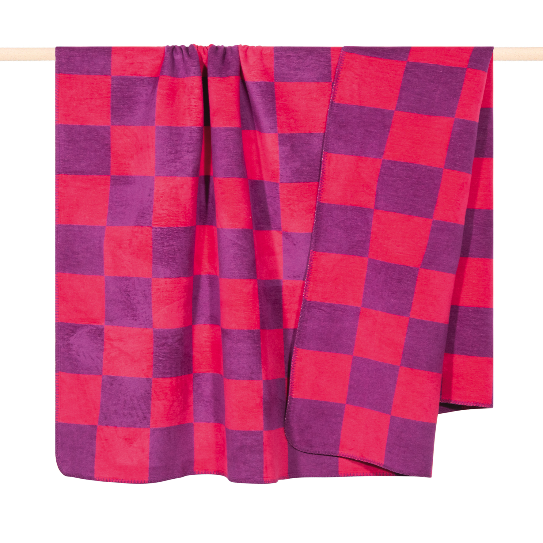 Pad Home Design Decke 150 x 200 cm CHESS ca. 150x200 cm in pink-violet Pad Home Design Decke 150 x 200 cm CHESS ca. 150x200 cm in pink-violet