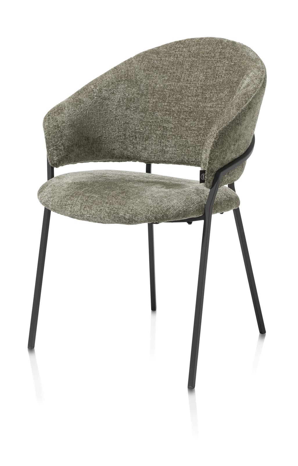 Henders & Hazel Armlehnstuhl LEYLA ca. B59 H85 T62 cm in Stoff Vulcano grün