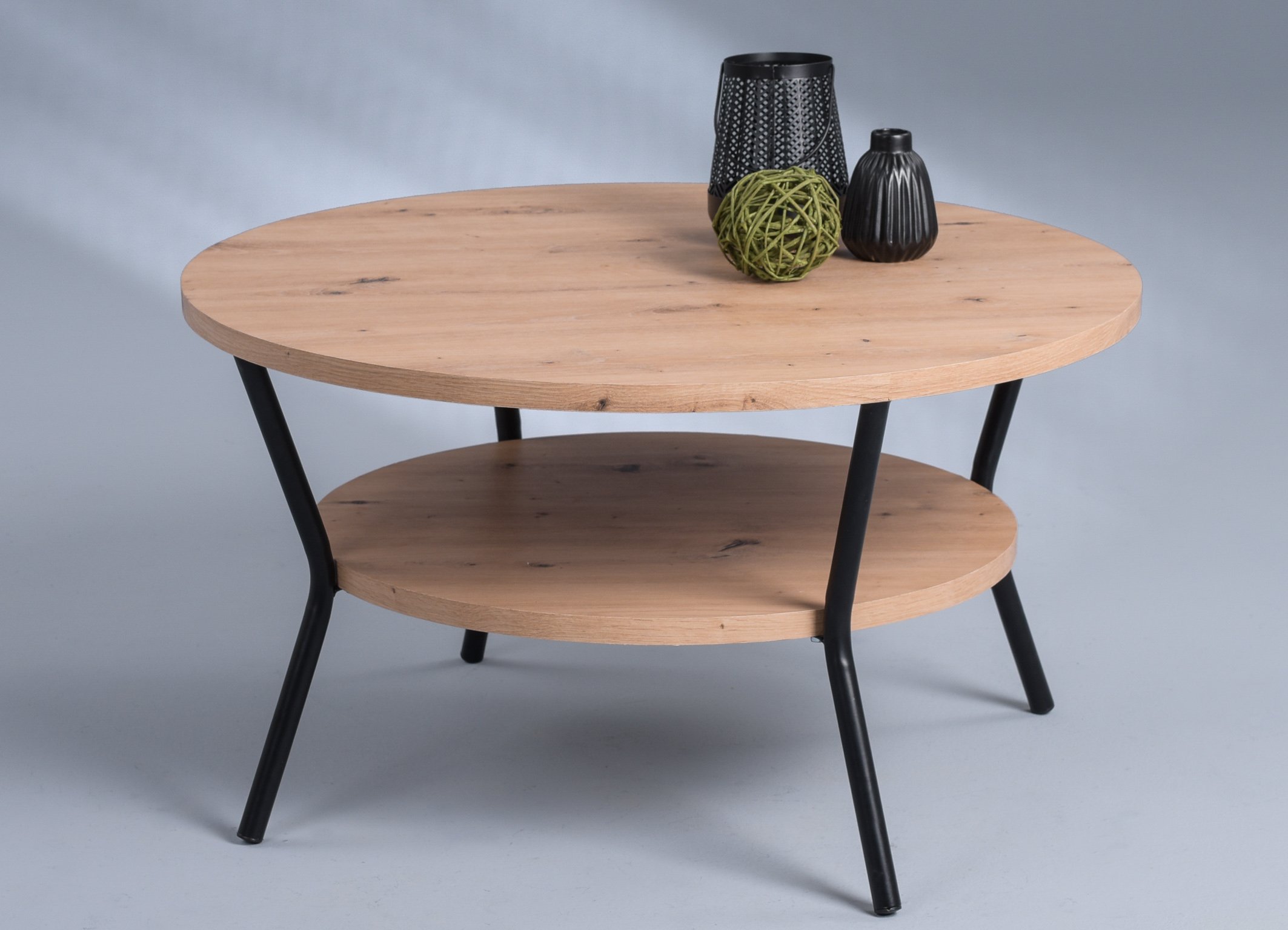 M2 Kollektion Couchtisch Aurora in Artisaneiche Dekor./Metall