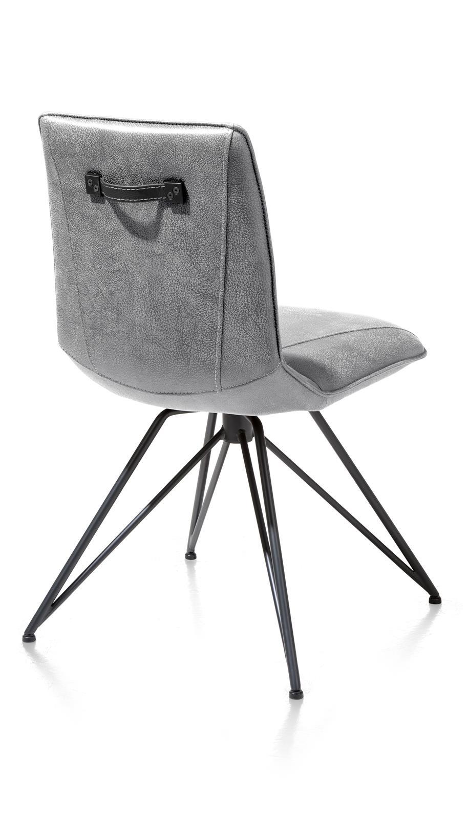 XOOON Stuhl MAC in Stoff Rocky hellgrau