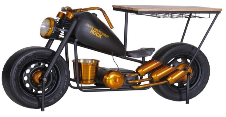 Gutmann Bar-Chopper SLOW RIDE ca.175x86x74 cm in Mango massiv sägerau Gutmann Bar-Chopper SLOW RIDE ca.175x86x74 cm in Mango massiv sägerau