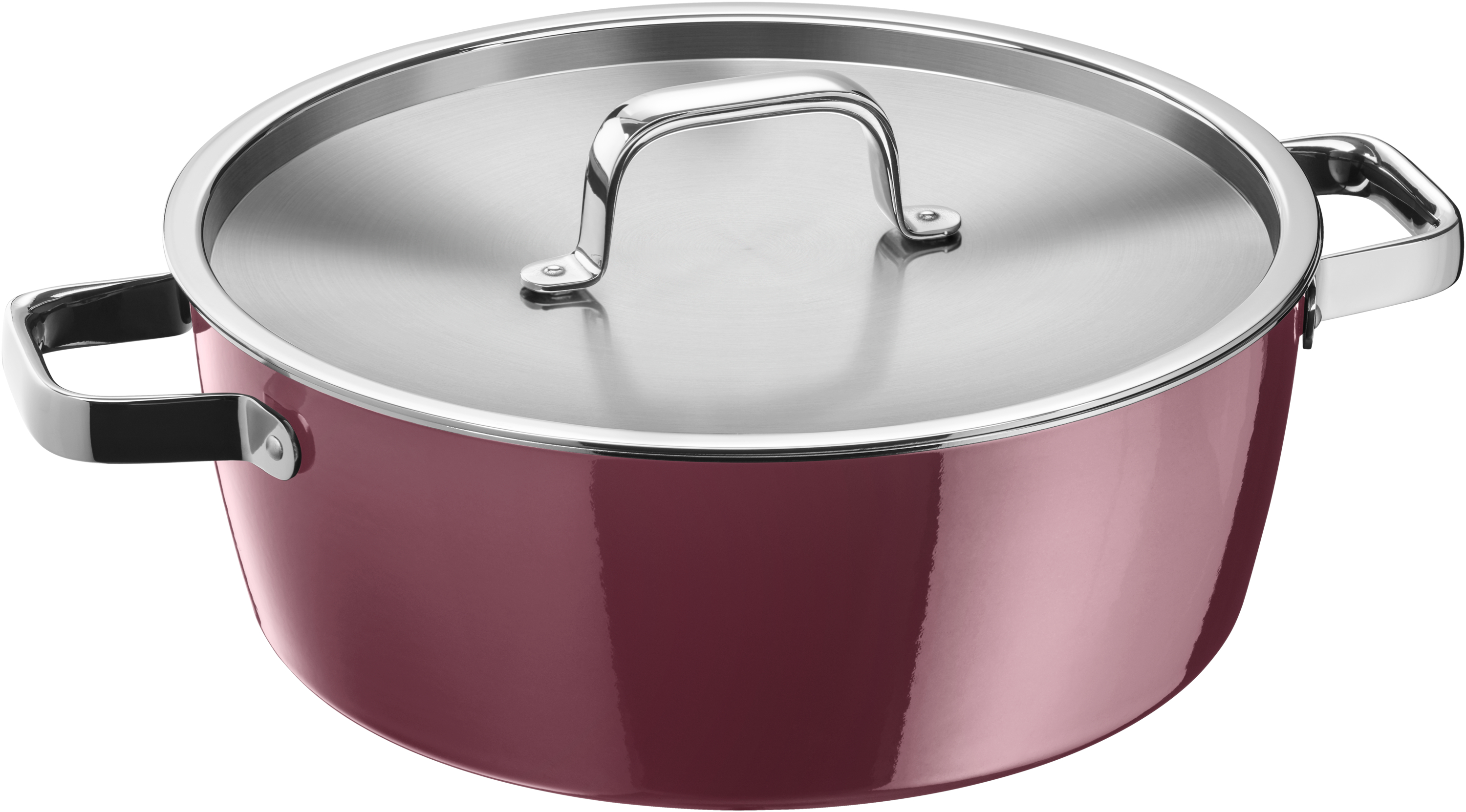 WMF Fusiontec Aromatic Schmortopf, 28 in rot