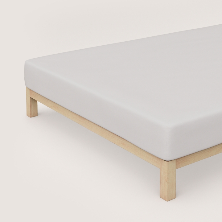 Schlafgut Casual Spannbettlaken ca. 90x190-100x200cm in Farbe Grey Light