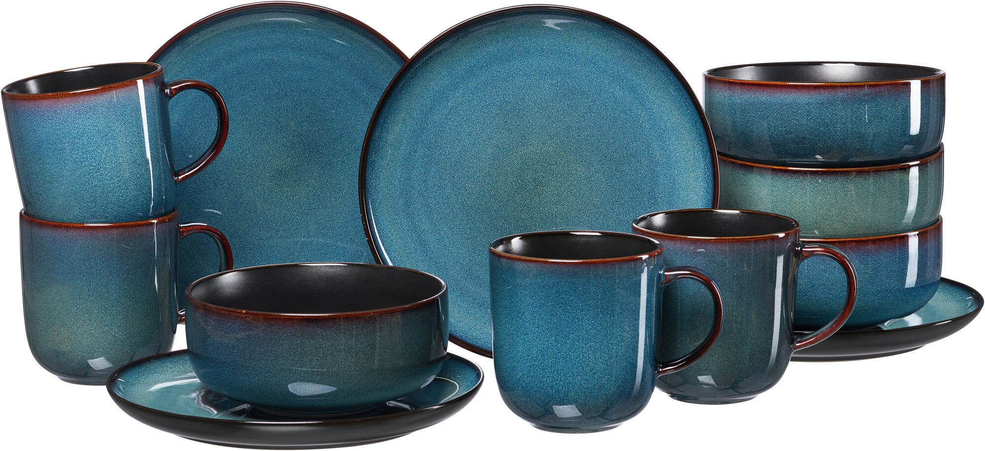 Ritzenhoff & Breker Frühstücksservice BALI 12-teilig in Farbe blau Ritzenhoff & Breker Frühstücksservice BALI 12-teilig in Farbe blau