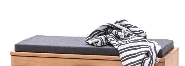 MCA Furniture Sitzkissen VEDURA in Stoff anthrazit