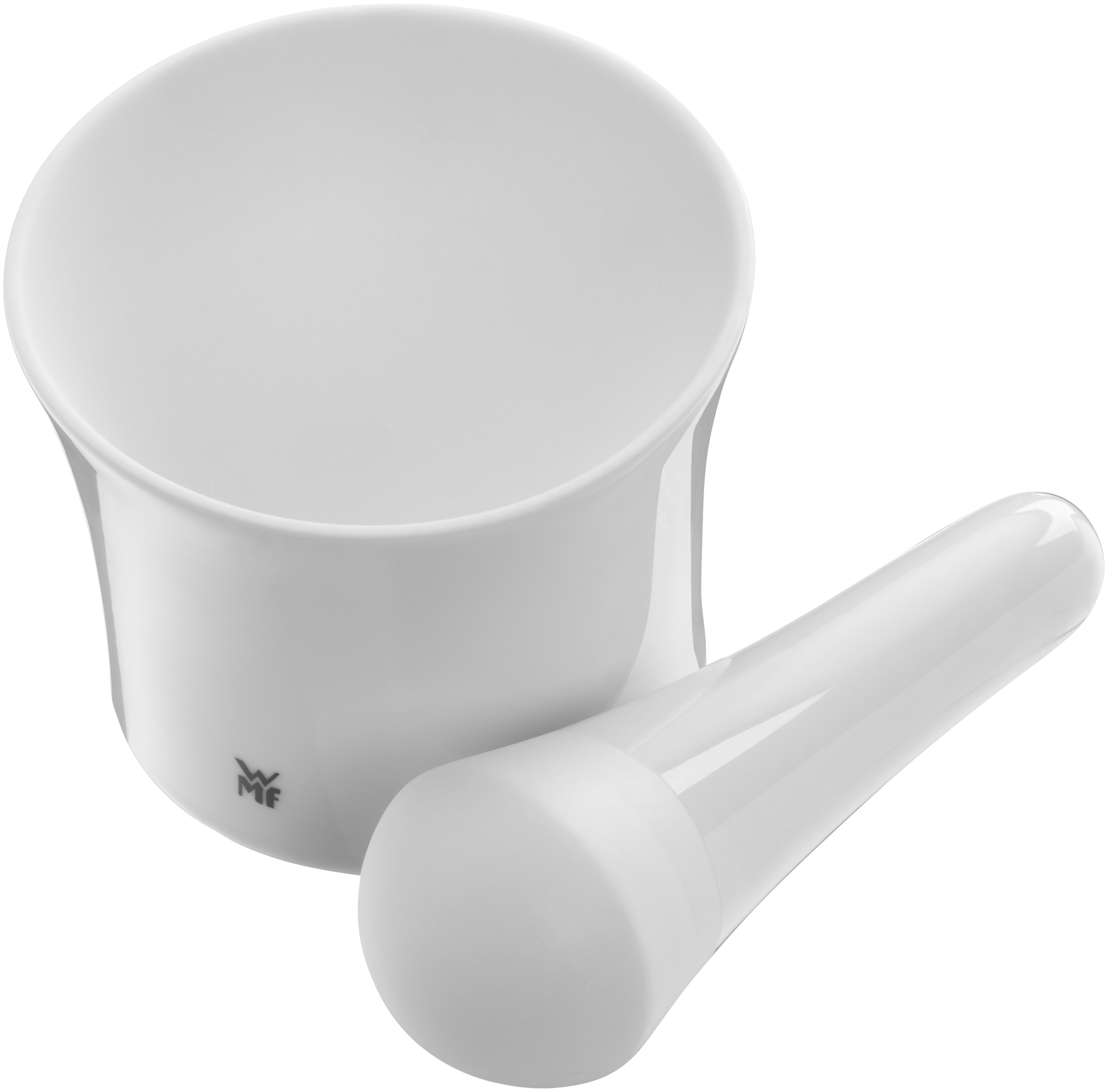 WMF Gourmet Mörser mit Stößel, 12 cm in weiß