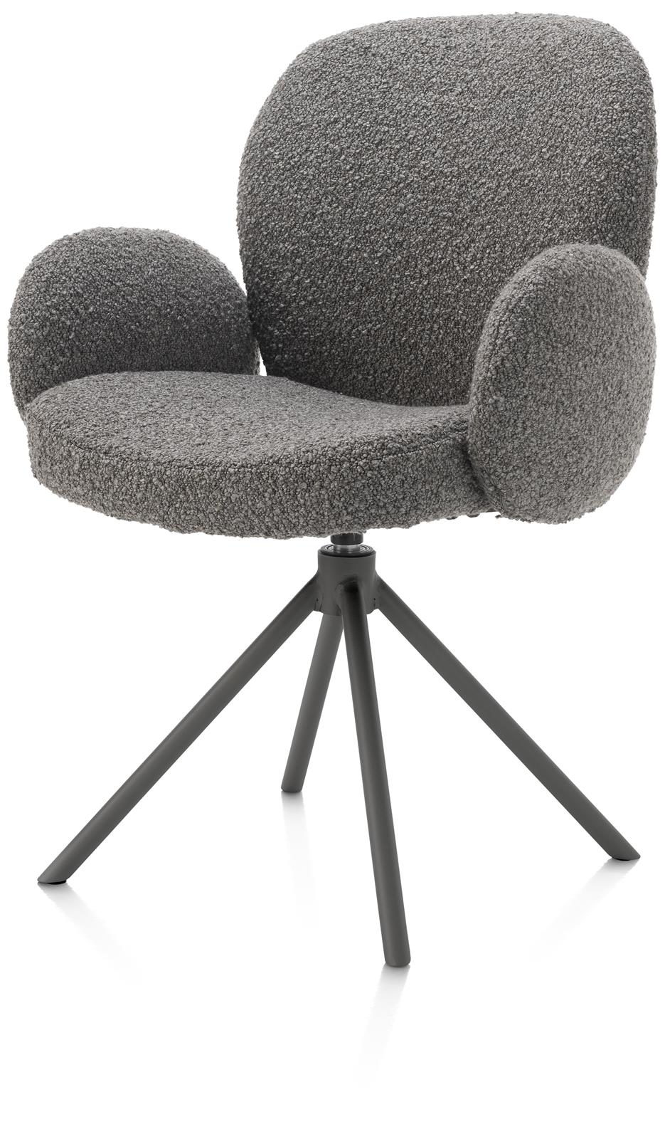 XOOON Armstuhl JAXON ca. B66 H85 T63 cm in Stoff Brioni leber