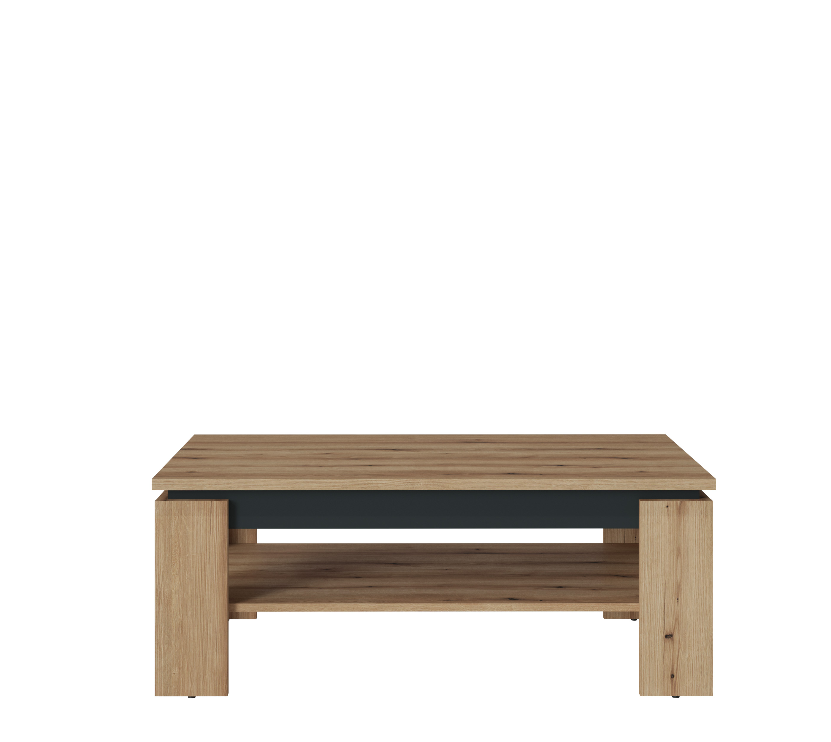 Couchtisch Corte ca. 110x43x67cm in Eiche Nachbildung/Cosmos grau