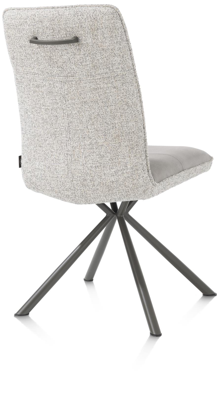 Henders & Hazel Stuhl 4erSet MILVA in Stoff Pala/Luton grau, Leinwand, Moebel, Stuhl