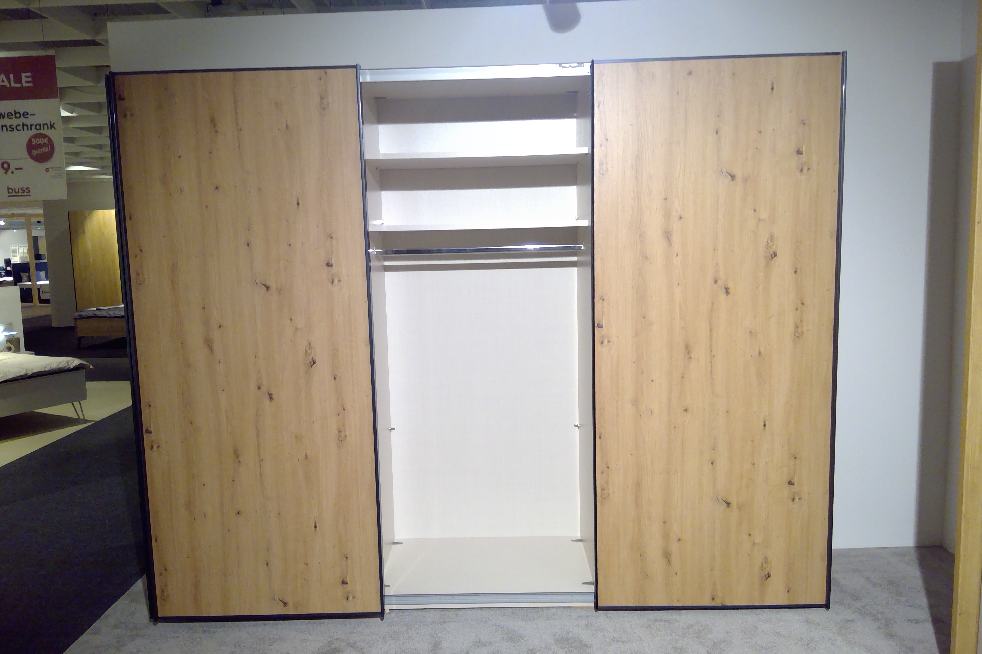 Staud Schwebetürenschrank SINFONIE PLUS ca. B280 H222 T68 cm in Artisan Eiche Dekor SI1616TP