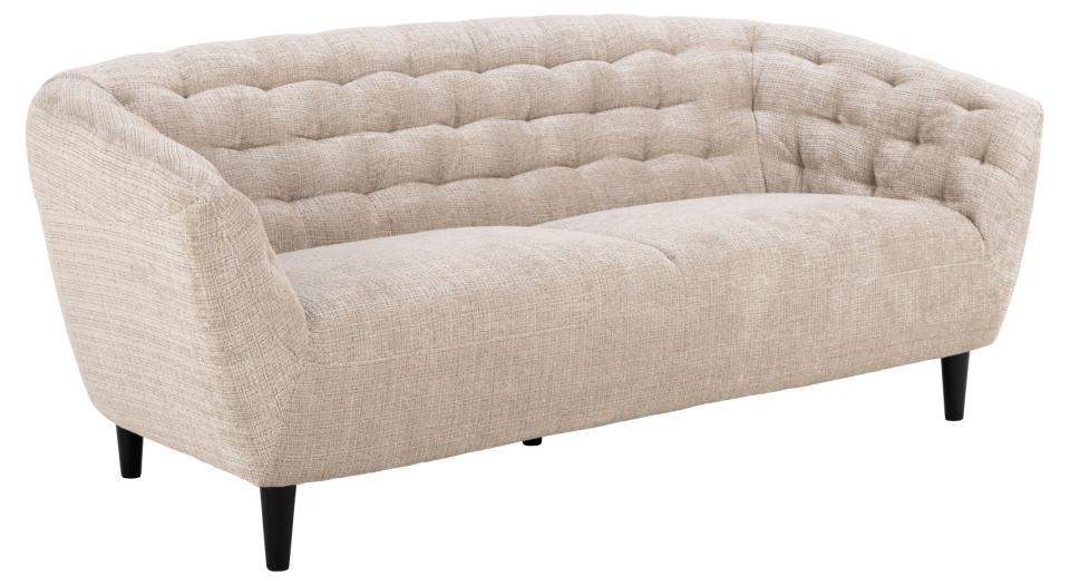 Sofa 3-sitzig Ria Beige Sofa RIA in Stoff Juto beige 4