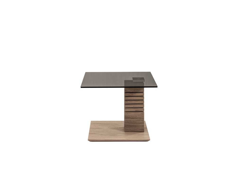 Beistelltisch ca. 55x47-65x47cm in Wildeiche bianco
