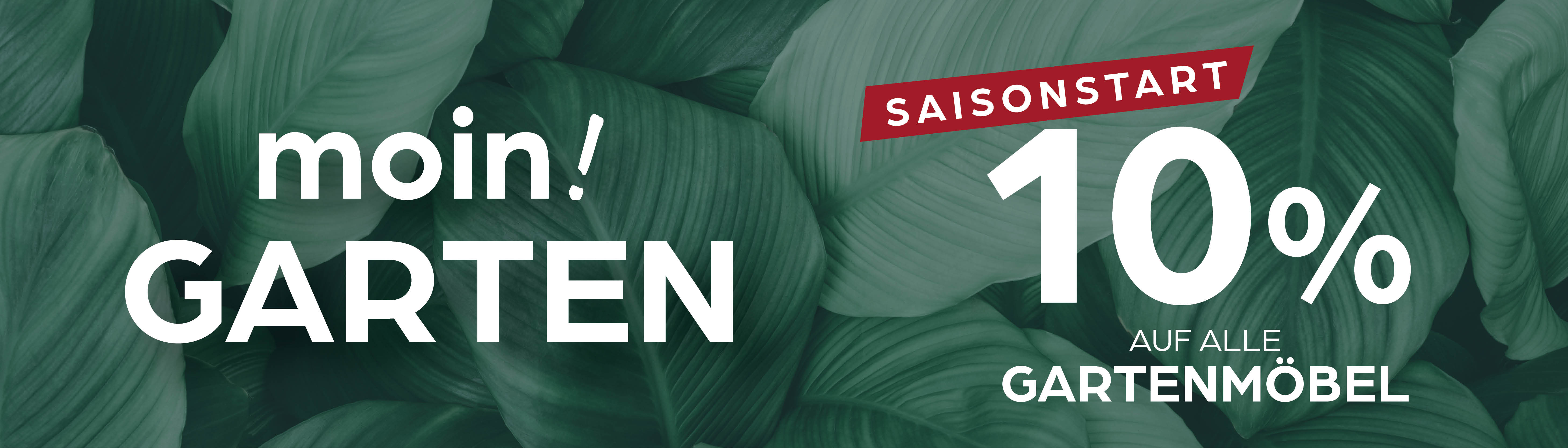 gartenmöbel, werbung, 10prozent, promo, blattmuster