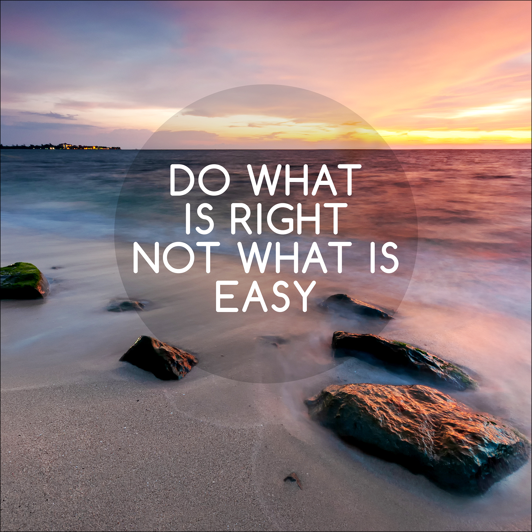 ProArt Canvas-Art 30x30cm Slogan In The Sunset I