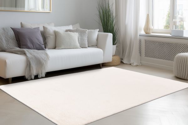 Webteppich SPIRIT ca. 160x230cm in Farbe ivory Webteppich SPIRIT ca. 160x230cm in Farbe ivory, Teppich, Wohnzimmer, Beige, Flachgewebe, Raffia