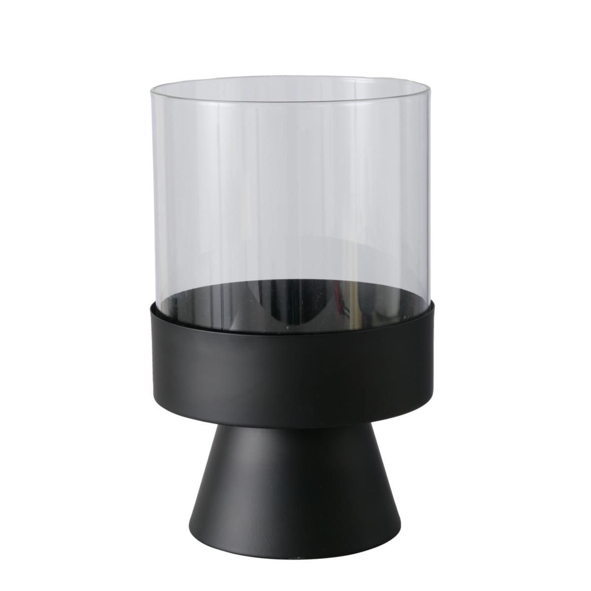 Boltze Windlicht Pallas 28cm PALLAS in Glas/Metall