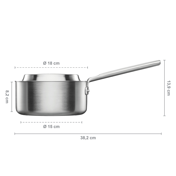 Fiskars Stieftopf unbeschichtet NORDEN 1,8Ltr.