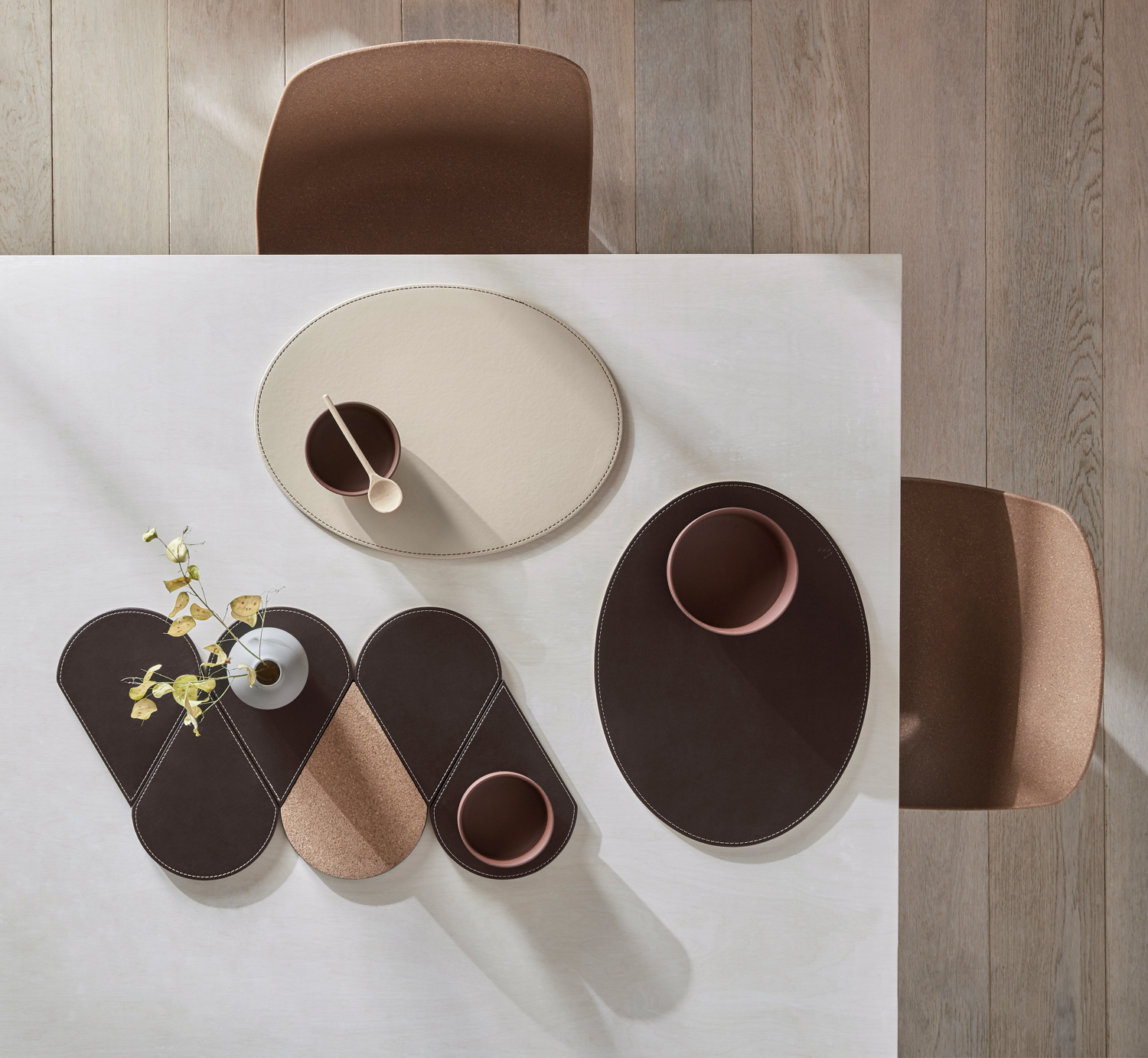 Profino DUO - Platzset oval, schokobraun/creme Profino DUO - Platzset oval, schokobraun/creme