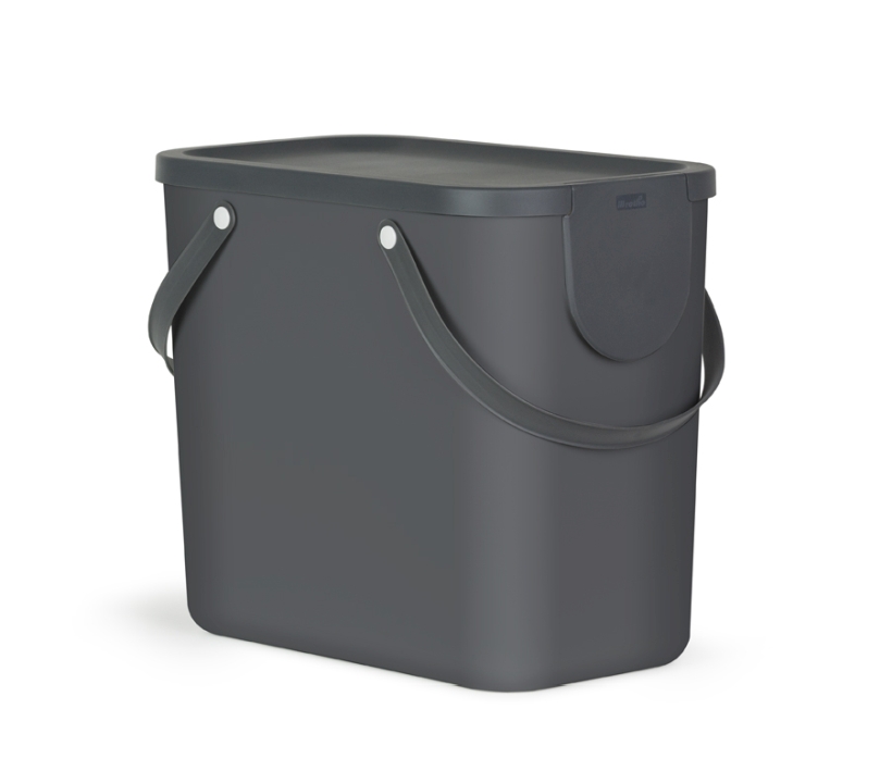 Rotho Recycling Müllsystem ALBULA in Farbe Anthrazit