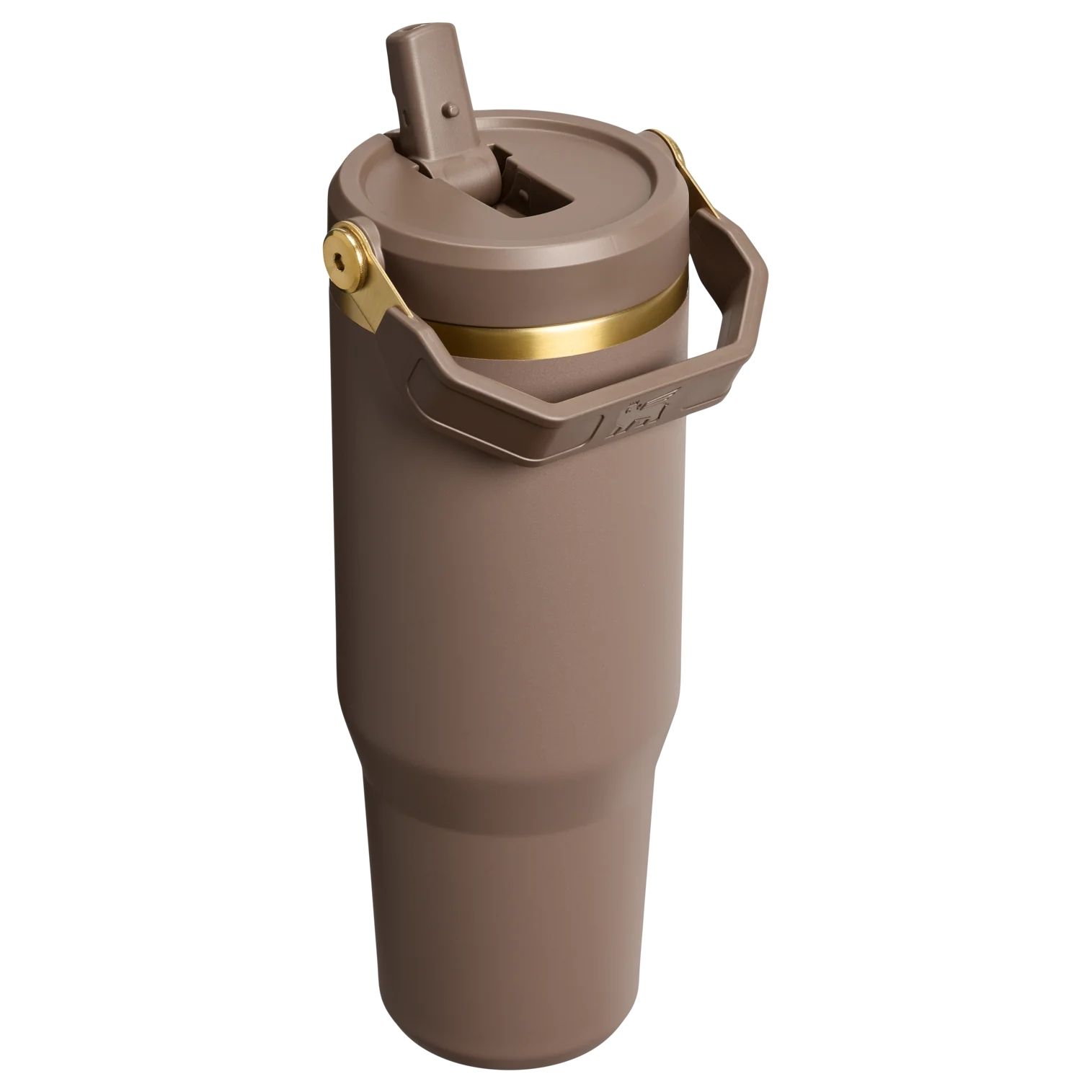 Stanley IceFlow™ Flip Straw Tumbler in Farbe Espresso Gold, Militärisch, Trinkbehälter, Thermobecher, Kunststoff, Braun