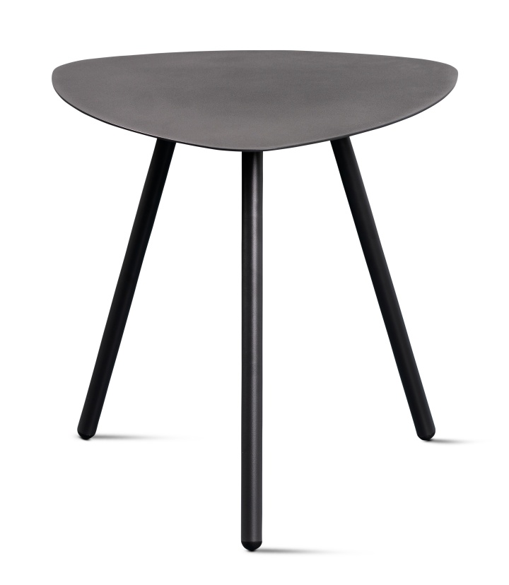 Beistelltisch MIRA in Grau M2 Kollektion Beistelltisch MIRA ca. B50 H50 T50 cm in Metall anthrazit