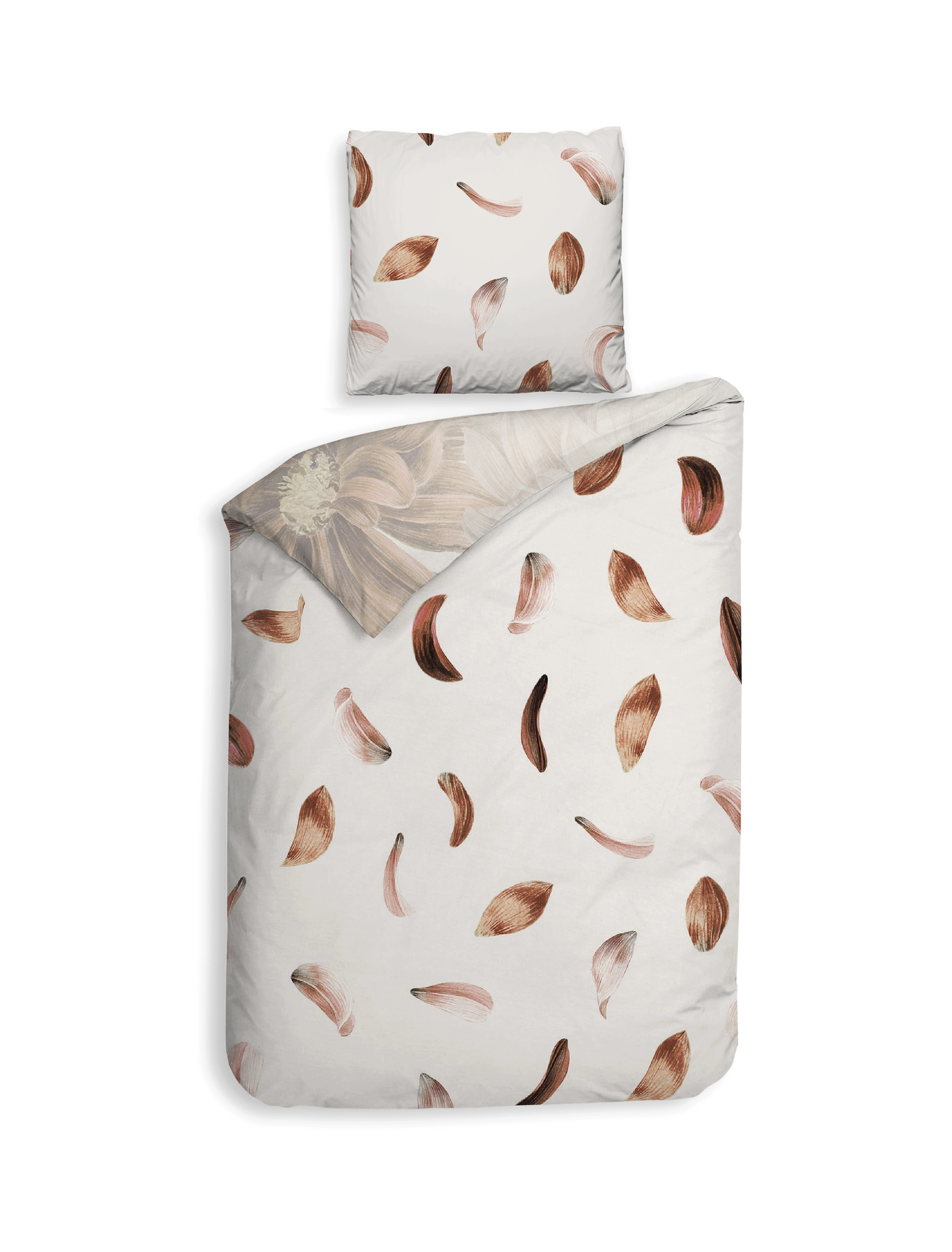 Heckettlane Bettwäsche ca. 155x220cm in Farbe Off-white