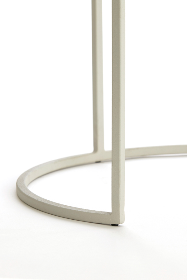 Light & Living Beistelltisch-Set TALCA in Farbe creme, klar, Moebel, Tabelle, Tür