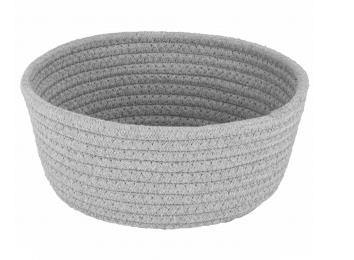 Brotkorb grau Life Style in Farbe grau, Gewebt